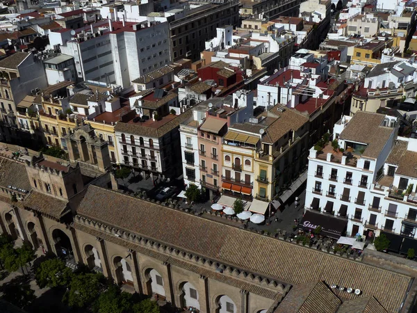 Seville Spanya Seville Şehir Giralda Görüldü — Stok fotoğraf