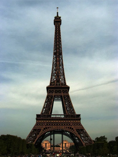 Париж Франция Эйфелева Башня Марсова Поля Париже — стоковое фото