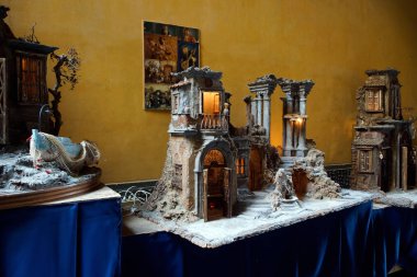 Napoli (İtalya). Napoli şehrinde Via San Gregorio Armeno doğum sahneleri.