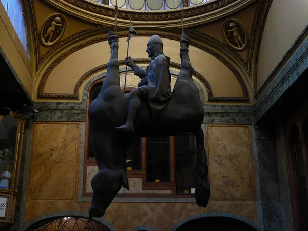 Prague Czech Republic Equestrian Sculpture Wenceslas Vclavsk Nmst Lucerne Passage — Stock Photo, Image