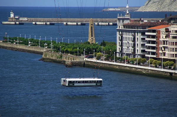 Portugalete Baskenland Spanien Gondel Shuttle Hängebrücke Portugalete — Stockfoto
