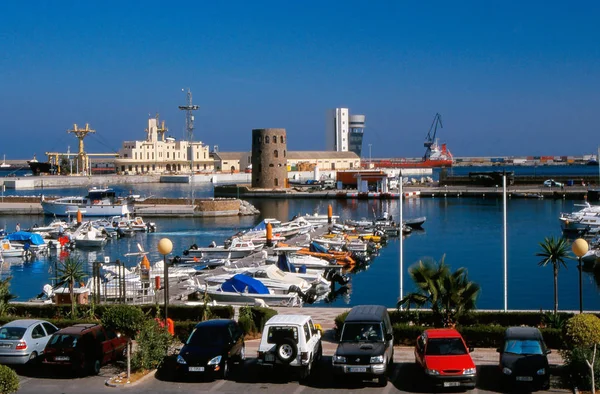 Ceuta Spanien Småbåtshamn Den Autonoma Staden Ceuta — Stockfoto