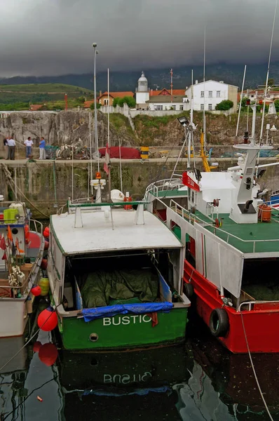 Llanes Asturias Spanien Fischereihafen Der Hafenstadt Llanes — Stockfoto