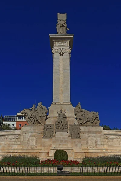 Cadiz Spanje Monument Voor Cortes Van 1812 Stad Cadiz — Stockfoto