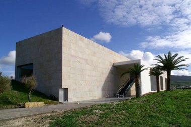 Tarifa (Cadiz) İspanya. Baelo Claudia Arkeoloji Topluluğu Yorum Merkezi