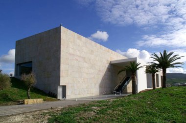 Tarifa (Cadiz) Spain. Interpretation Center of the Archaeological Ensemble of Baelo Claudia clipart