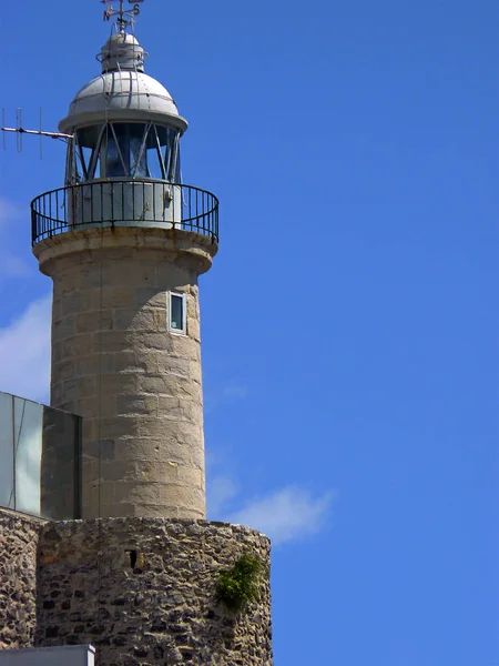 Castro Urdiales Cantabria Spagna Faro Castro Urdiales — Foto Stock