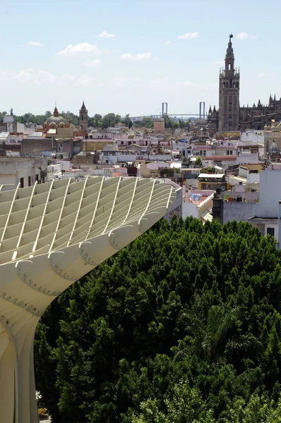 Sevilla Spanje Top Van Metropol Parasol Plaza Encarnacion Sevilla — Stockfoto