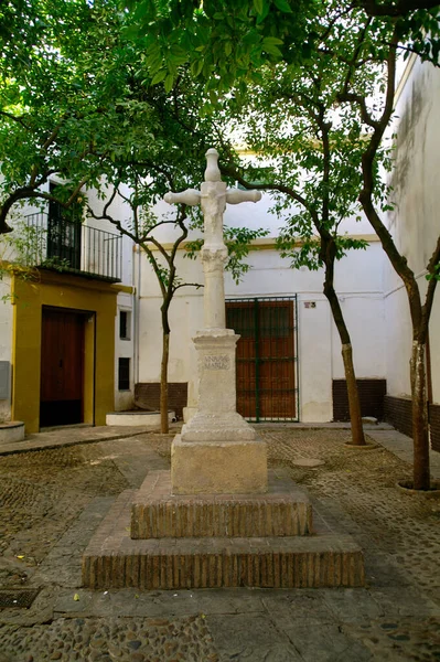 Sevilla España Plaza Santa Marta Centro Histórico Ciudad Sevilla —  Fotos de Stock