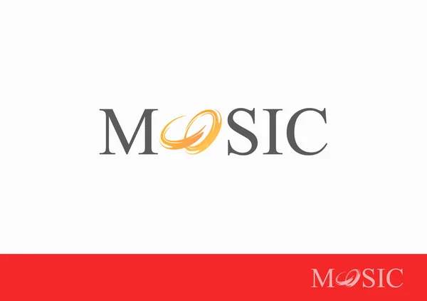 Forma Emblema Proyecto Musical Diseño Elegante Ilustración Vectorial Eps Aislada — Vector de stock