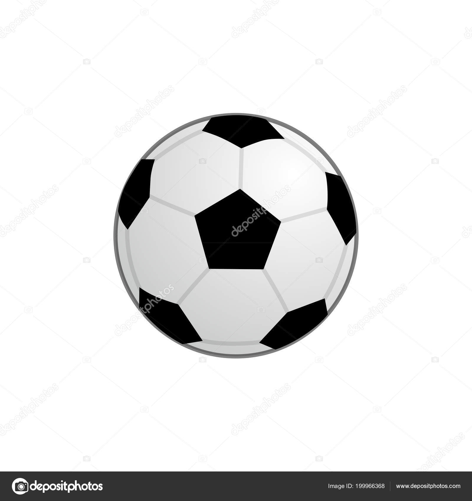 基本的なサッカー ボールのアイコン、ベクトル クリップ アート イラスト