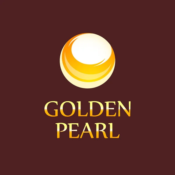 Golden Pearl - Logo untuk Toko Perhiasan - Stok Vektor