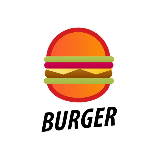Smakelijke Hamburger pictogram op witte achtergrond. — Stockvector