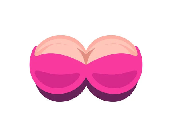 Sexy Boobs Isolated White Vector Icon Red Bra Femaly Breast Stock Vector Image By ©moodbringer