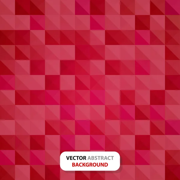 Fliese Vektor abstrakter Hintergrund rote Farbe - Dreieck geometrische nahtlose Muster. — Stockvektor