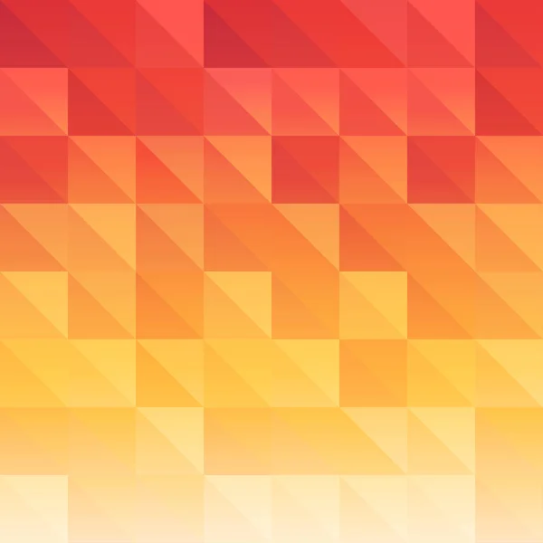 三角形の赤い背景のオレンジ色を飽和状態。美しいジューシーなベクトル パターン — ストックベクタ