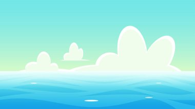 Panoramik deniz manzara arka plan - yolculuk için dekorasyon