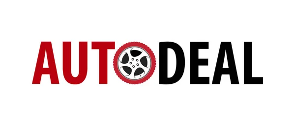 Auto Deal Logotype - Símbolo do vetor isolado no fundo branco —  Vetores de Stock