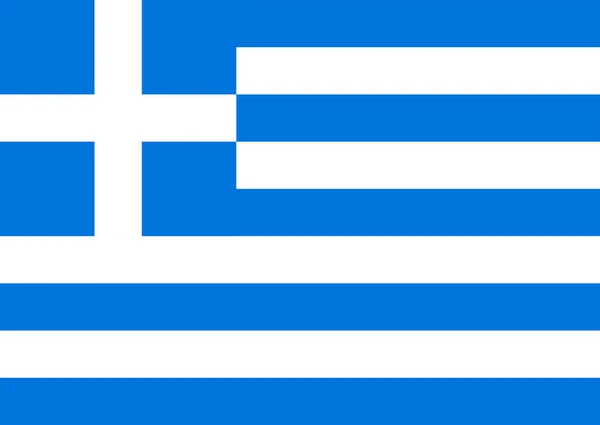 그리스의 벡터 국가 플래그. 다채로운 밝은 그림 — 스톡 벡터