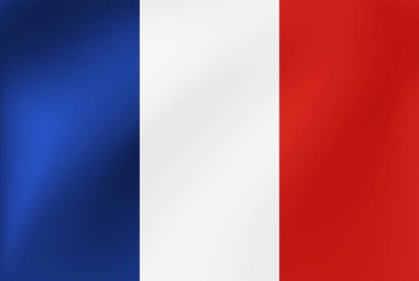 Fransa vector Ulusal bayrağı. Spor Yarışması, geleneksel veya devlet etkinlikleri için Illustration.