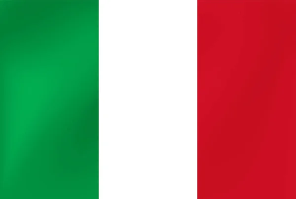 이탈리아의 벡터 국기입니다. 스포츠 경기, 전통 또는 주 행사를 위한 일러스트. — 스톡 벡터