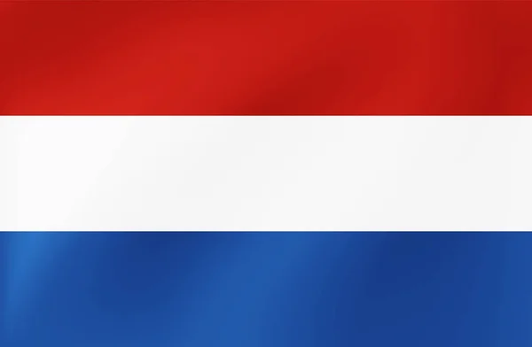 Vektor nemzeti zászló Hollandia. Illusztráció a sportverseny, a hagyományos vagy állami rendezvények. — Stock Vector