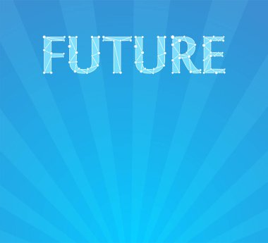 Banner'ın üst kısmında Caption Future ile mavi arka plan