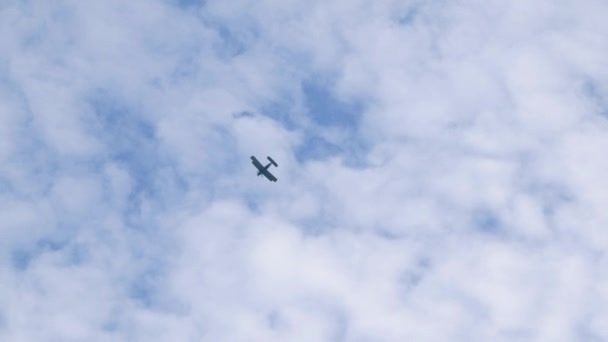 Military plane in the sky - High Quality Full HD video — Stock Video