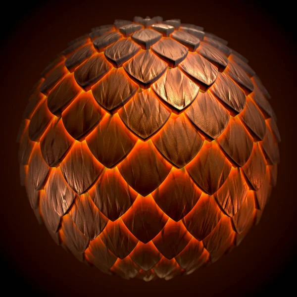 Procedural Material Created Substance Designer Dragon Scales — Stock Photo, Image