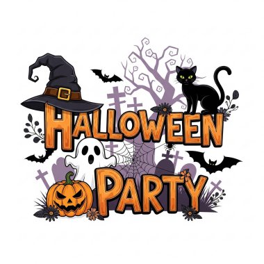Estetik Cadılar Bayramı Boo Grafik Ürkütücü Hediye ya da Cadılar Bayramı Partisi