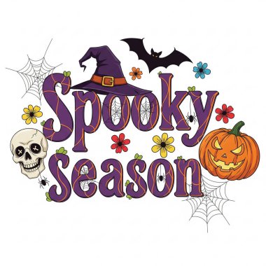 Estetik Cadılar Bayramı Boo Grafik Ürkütücü Hediye ya da Cadılar Bayramı Partisi