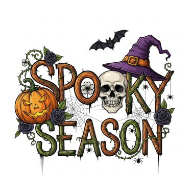 Estetik Cadılar Bayramı Boo Grafik Ürkütücü Hediye ya da Cadılar Bayramı Partisi