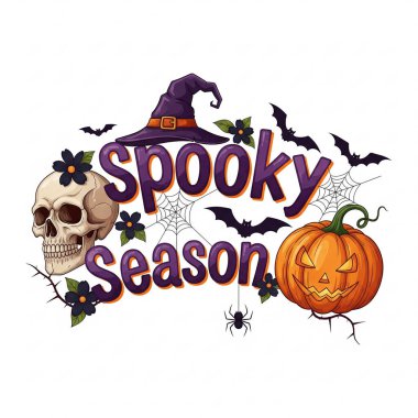 Estetik Cadılar Bayramı Boo Grafik Ürkütücü Hediye ya da Cadılar Bayramı Partisi