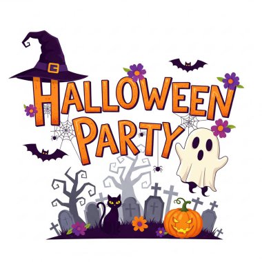 Estetik Cadılar Bayramı Boo Grafik Ürkütücü Hediye ya da Cadılar Bayramı Partisi