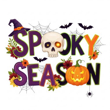 Estetik Cadılar Bayramı Boo Grafik Ürkütücü Hediye ya da Cadılar Bayramı Partisi