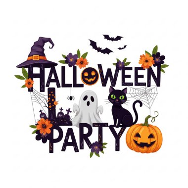 Estetik Cadılar Bayramı Boo Grafik Ürkütücü Hediye ya da Cadılar Bayramı Partisi