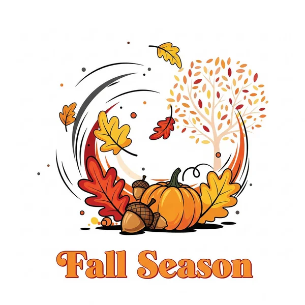 Sonbahar sezonu için vektör çizim