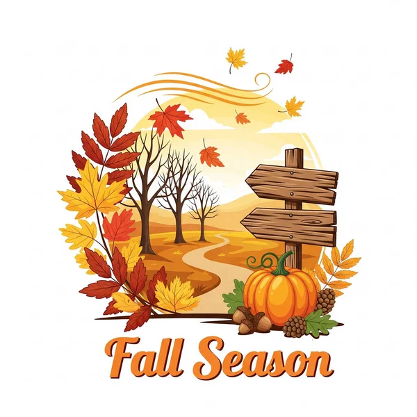 Sonbahar yaprakları arka plan. vektör illüstrasyonu