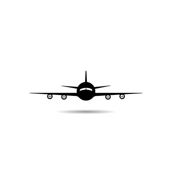 Plantilla Ilustración Diseño Vector Icono Avión — Archivo Imágenes Vectoriales