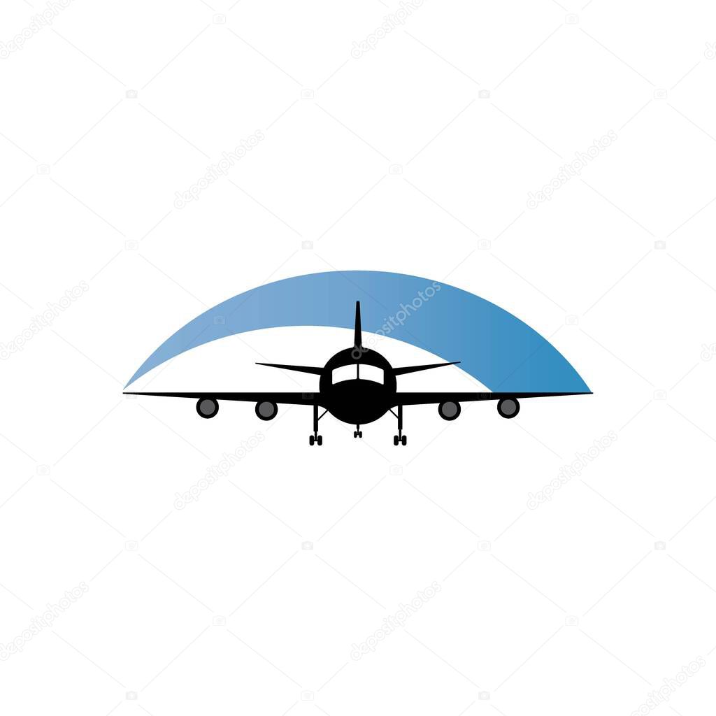 Airplane icon vector design illustration template