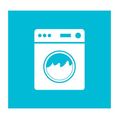 çamaşır makinesi logo vektör tasarım örnekleme şablonu