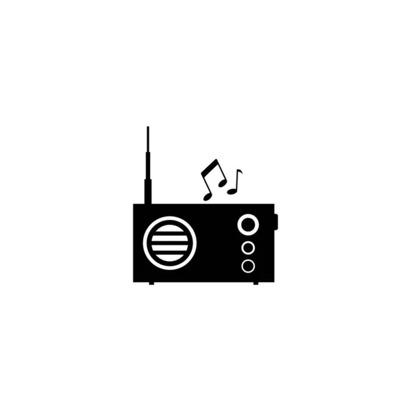 Ikona Wektor Radiowy Projekt Szablon Ilustracji — Wektor stockowy