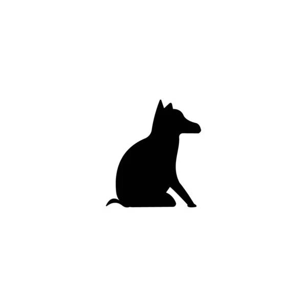 Köpek Simgesi Vektör Tasarımı Illüstrasyon Arkaplan — Stok Vektör