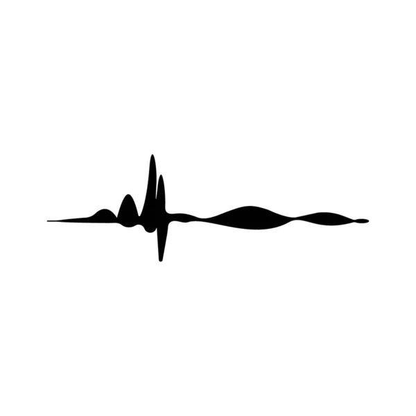Sonido Onda Música Logo Vector Plantilla —  Fotos de Stock