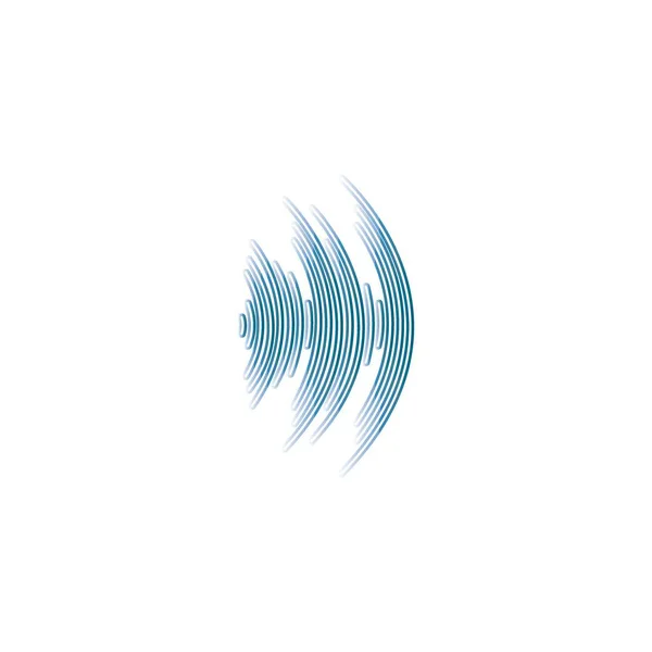 Schallwelle Musik Logo Vektor Vorlage — Stockfoto