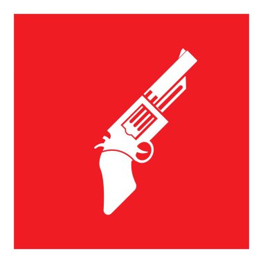 Silah logosu vektör çizimi tasarımı ve arkaplanı