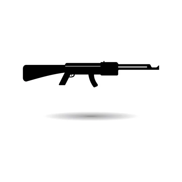 Gun Logó Vektor Illusztráció Tervezés Háttér — Stock Vector