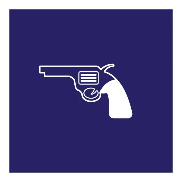 Gun Logo Vector Illustration Design Background — Stock Vector