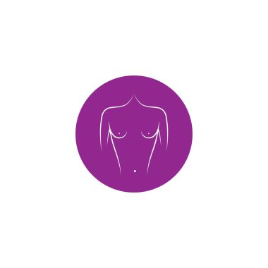 Kadın göğüs ikonu. İnsan organları element simgesi. Kaliteli grafik tasarım simgesi. Bebek İşaretleri, web siteleri, web tasarımı, beyaz arkaplan üzerinde mobil uygulama için özet sembolleri koleksiyonu simgesi