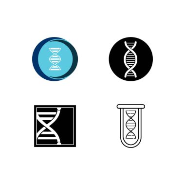 DNA ikon vektör çizimi tasarımı